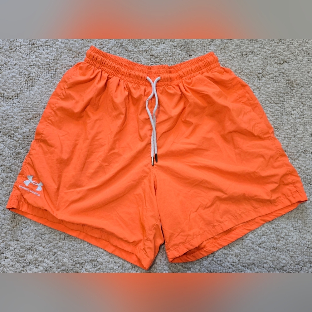Under Armour Bright Orange Athletic Shorts